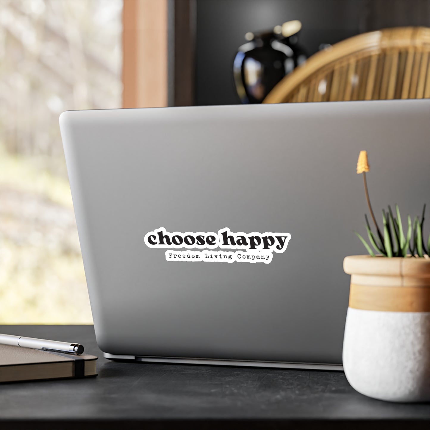 "choose happy" sticker 1