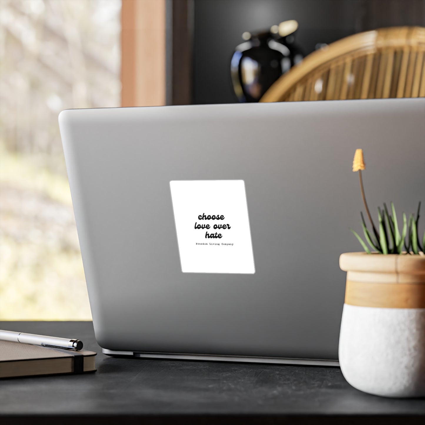 "choose love over hate" sticker 1