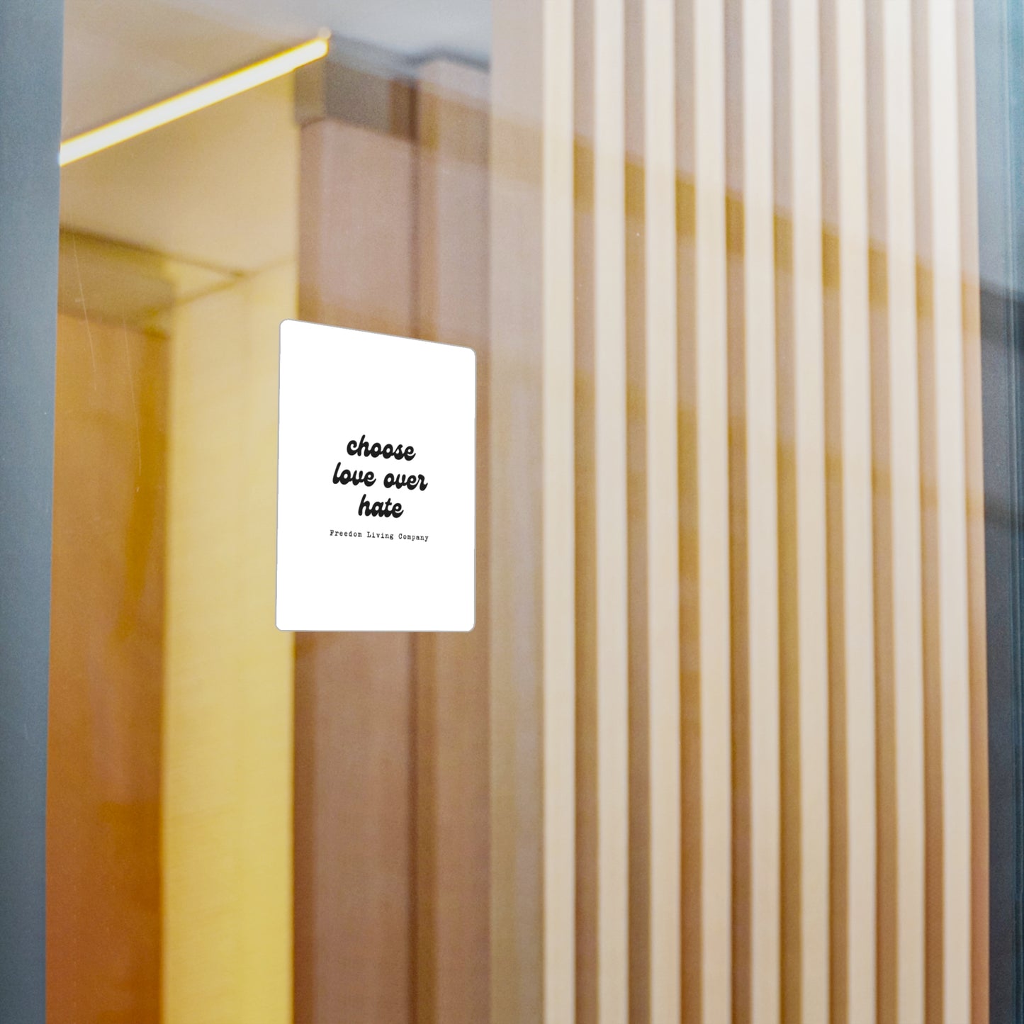 "choose love over hate" sticker 1