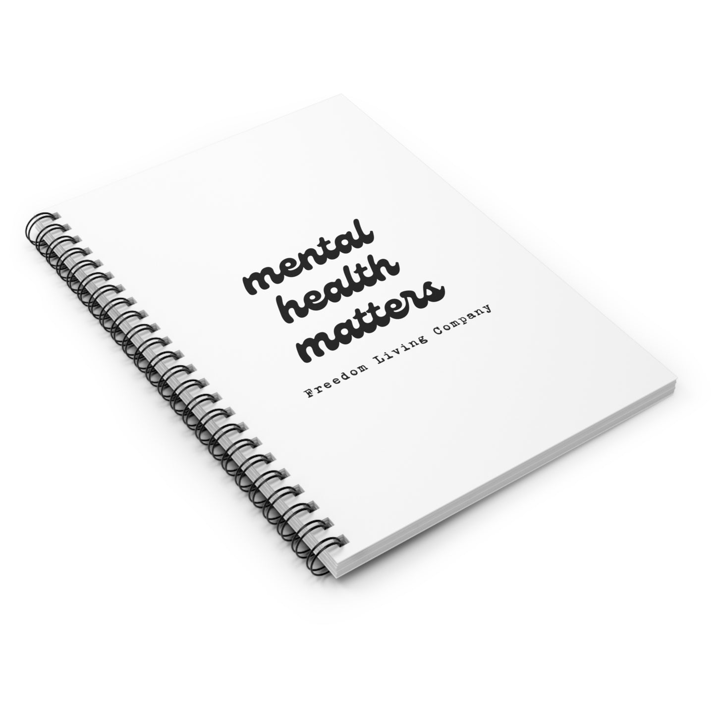 "mental health matters" spiral notebook - ruled line