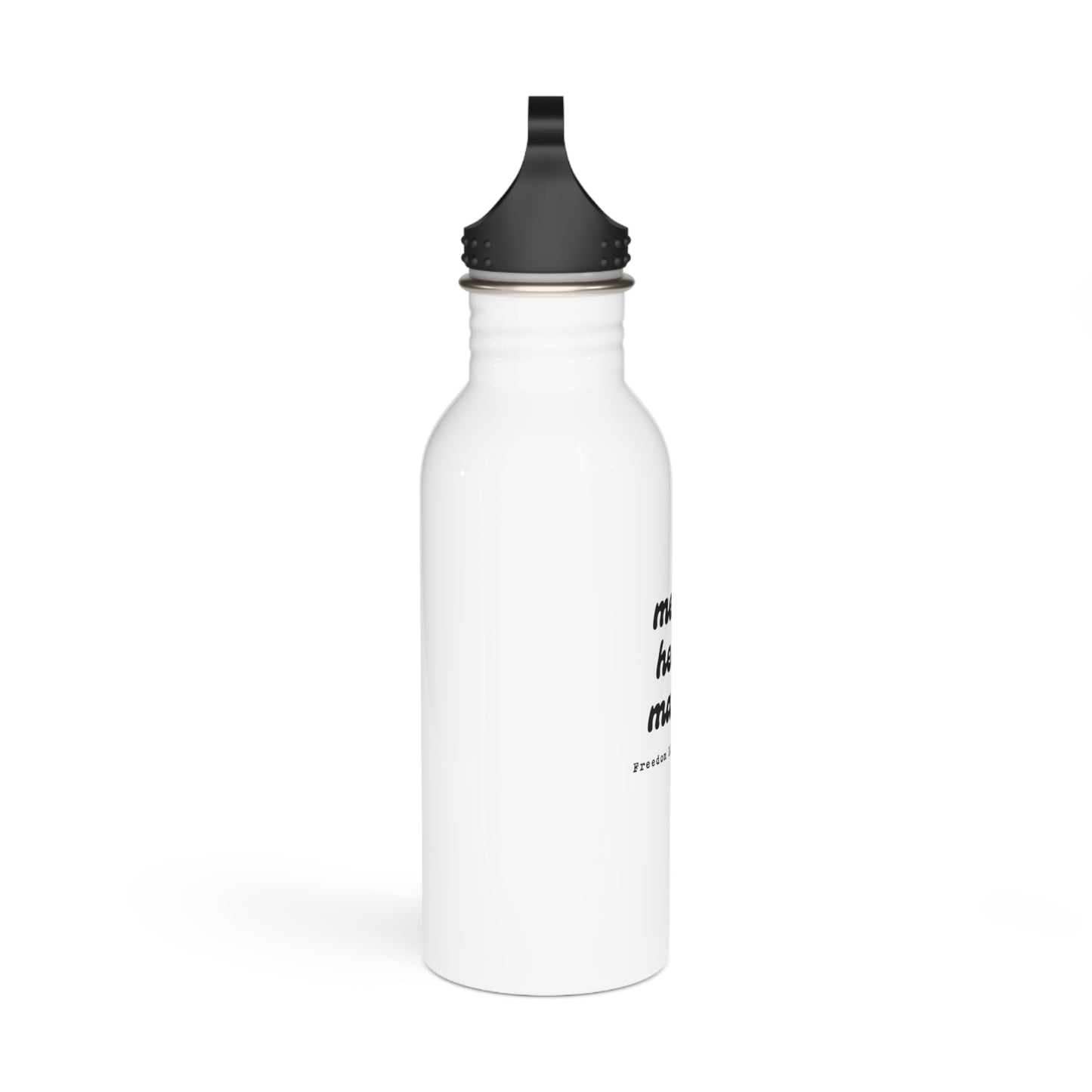 "mental health matters" stainless steel water bottle