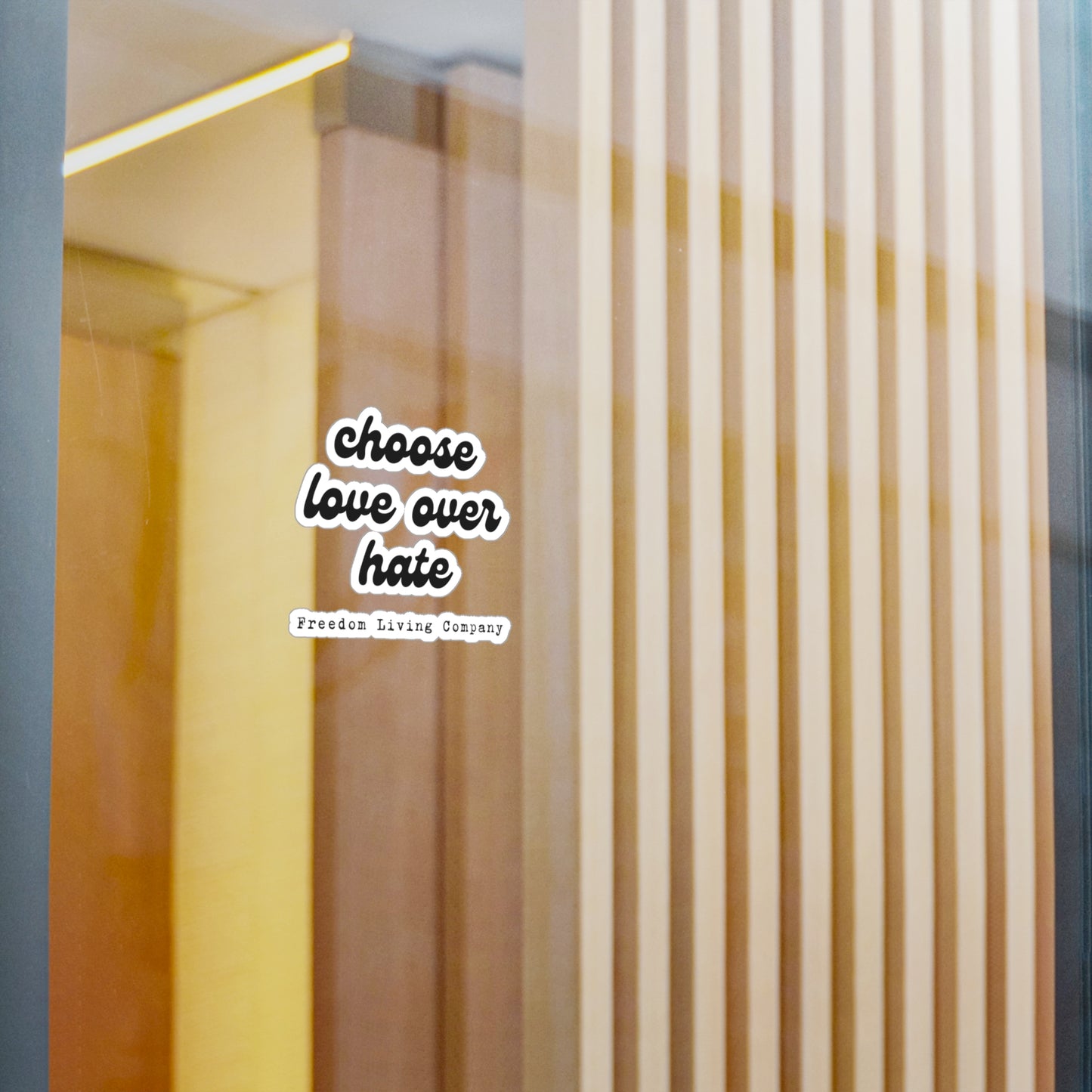 "choose love over hate" sticker 2