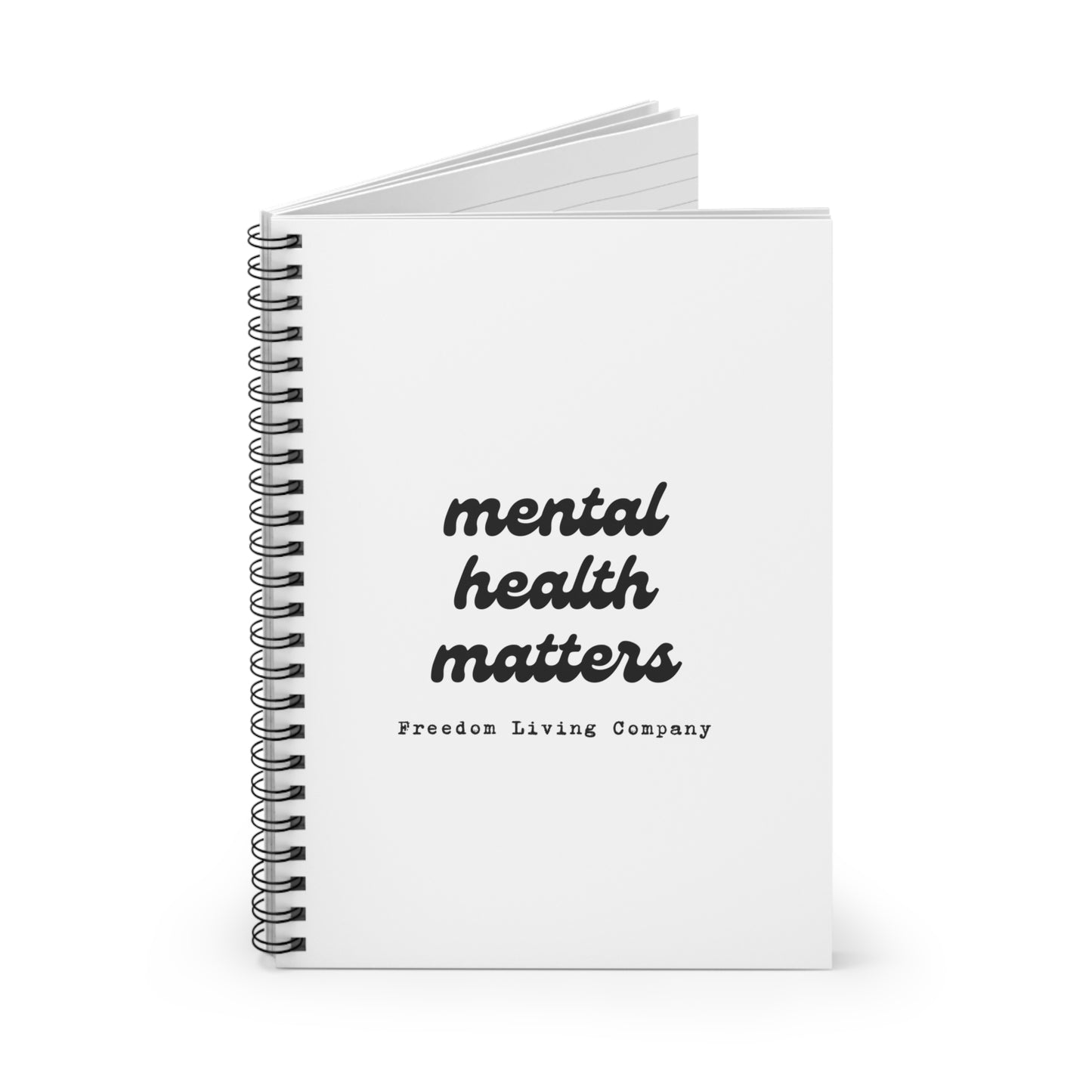 "mental health matters" spiral notebook - ruled line