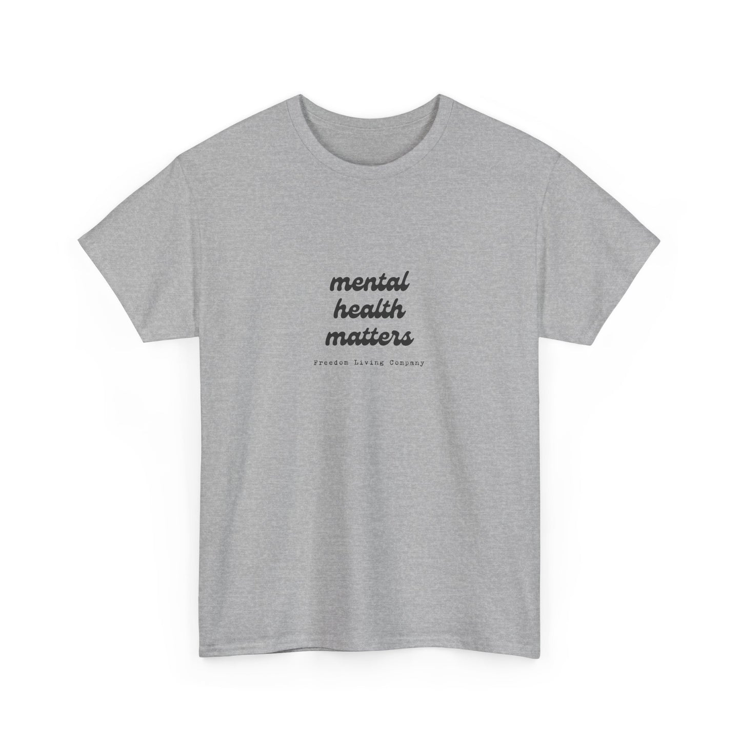 unisex "mental health matters" cotton tee